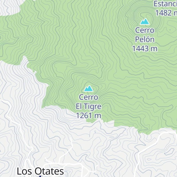 Map of Cerro El Tigre