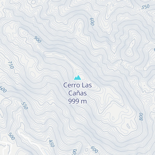 Map of Cerro Las Cañas