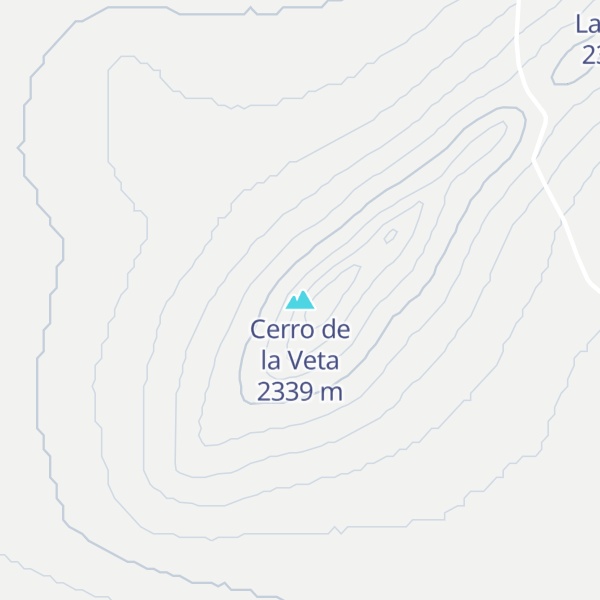 Map of Cerro de la Veta