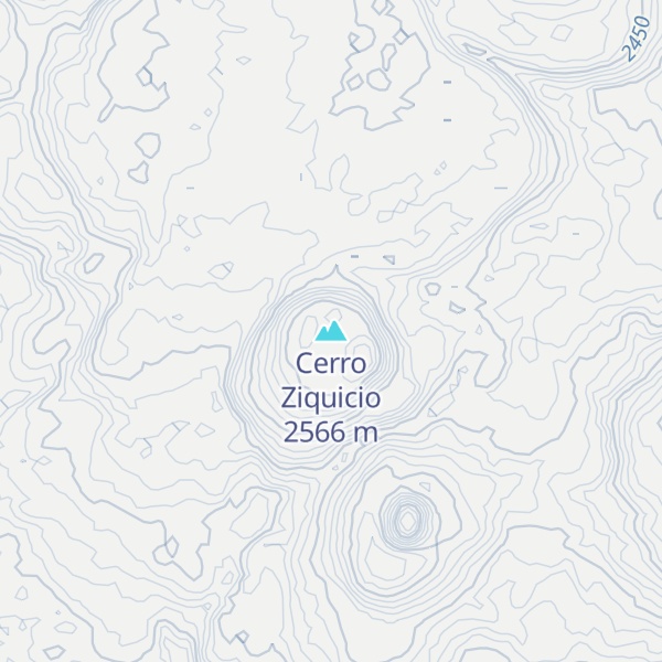 Map of Cerro Ziquicio