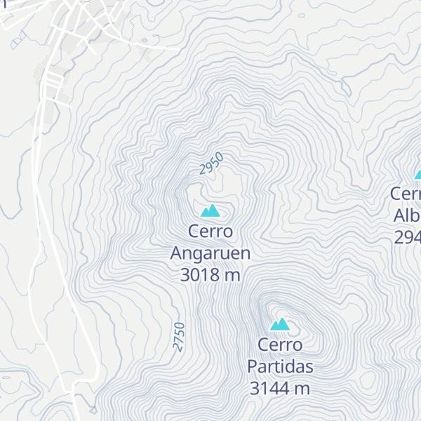 Map of Cerro Angaruen