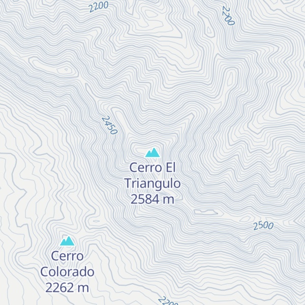 Map of Cerro El Triangulo