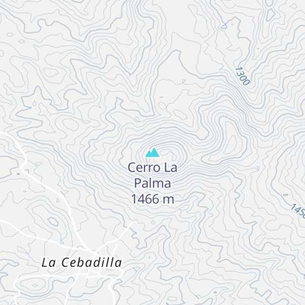 Map of Cerro La Palma