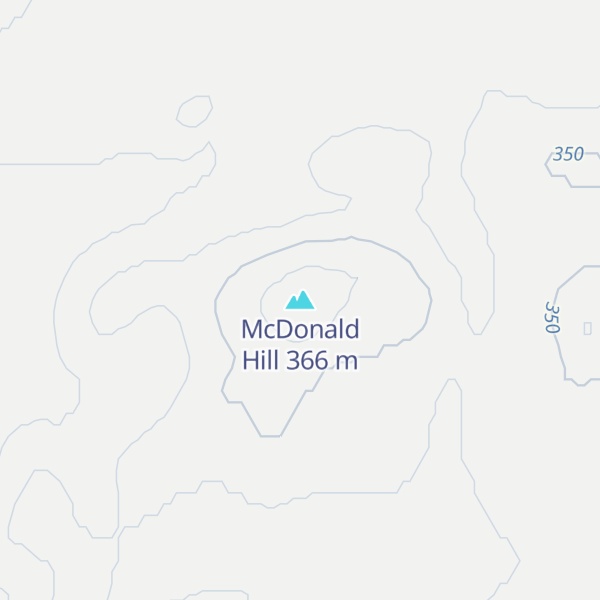 Map of McDonald Hill