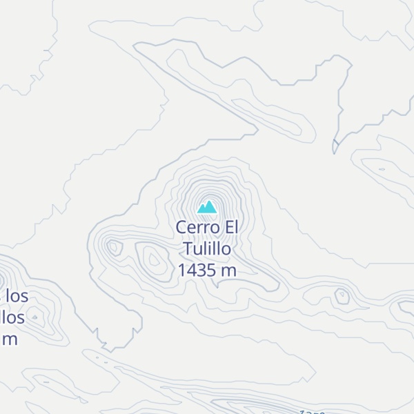 Map of Cerro El Tulillo