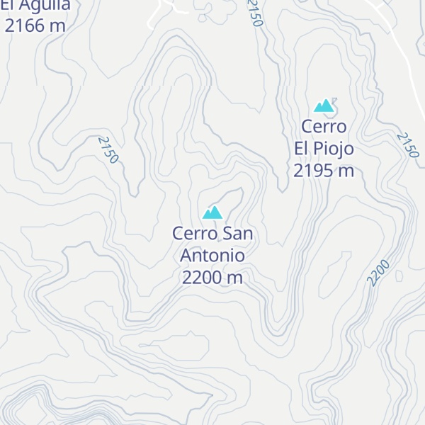 Map of Cerro San Antonio