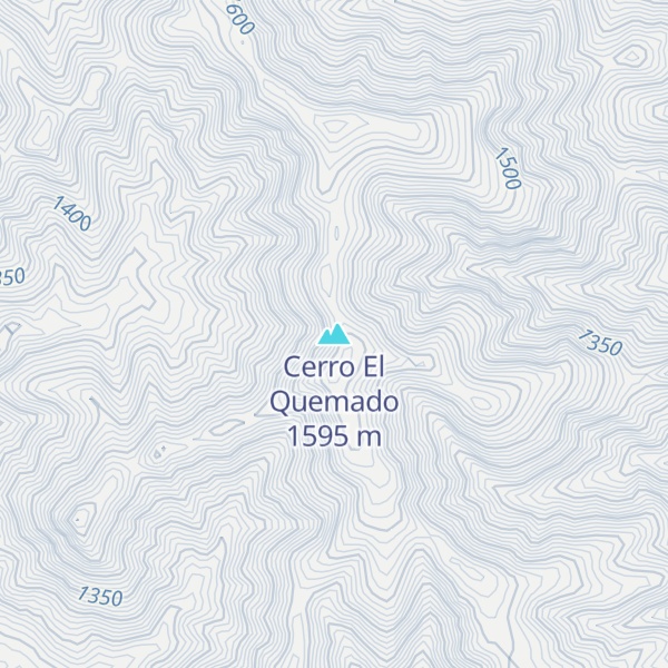 Map of Cerro El Quemado