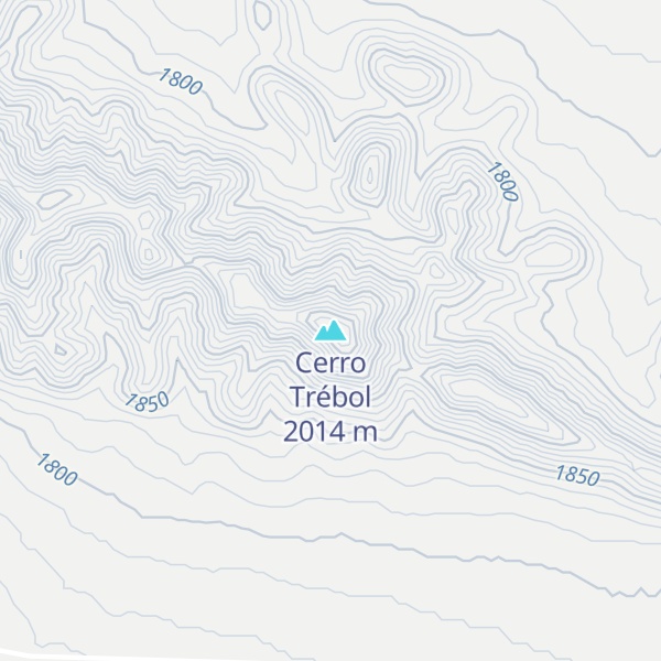Map of Cerro Trébol
