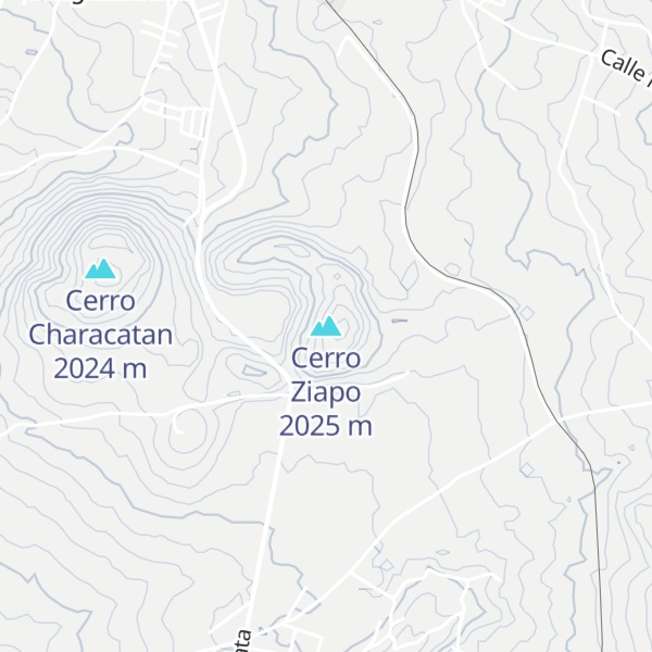 Map of Cerro Ziapo