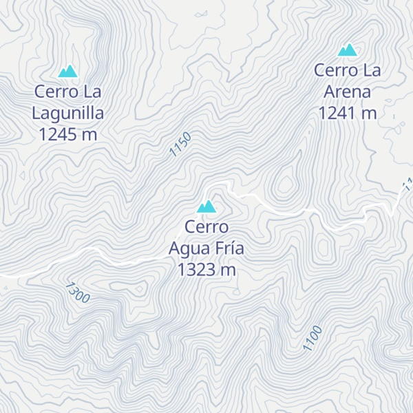 Map of Cerro Agua Fría