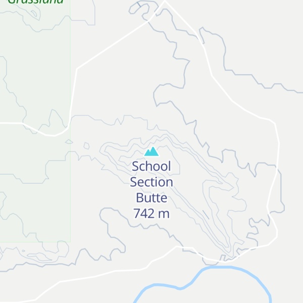 Map of School Section Butte