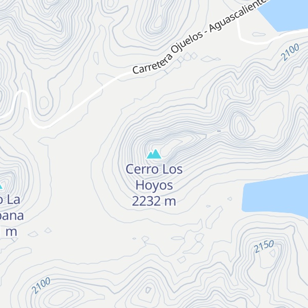 Map of Cerro Los Hoyos