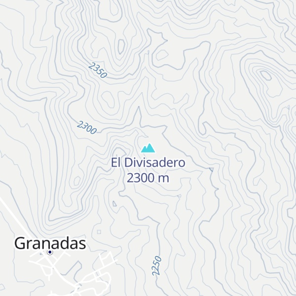 Map of El Divisadero