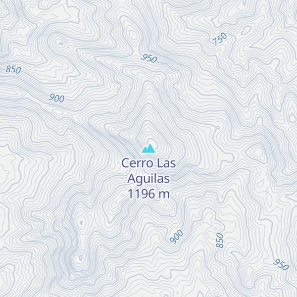 Map of Cerro Las Aguilas