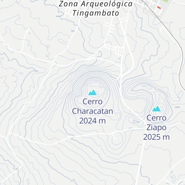 Map of Cerro Characatan