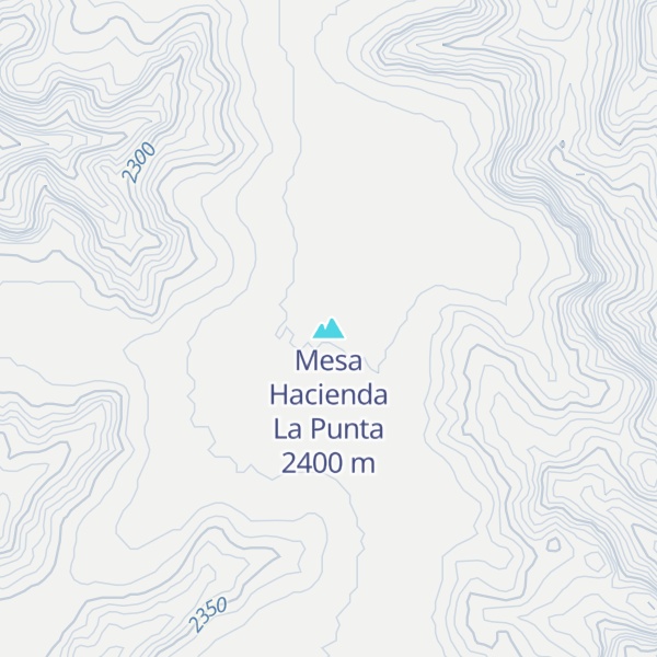Map of Mesa Hacienda La Punta