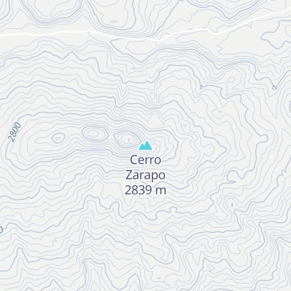 Map of Cerro Zarapo