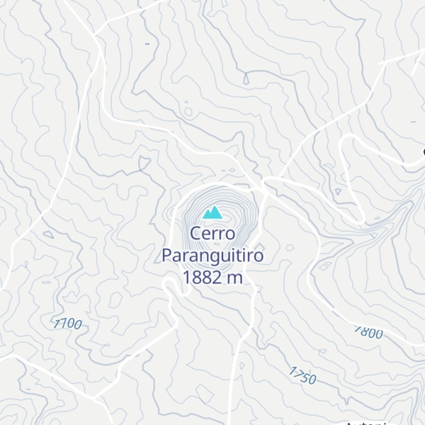 Map of Cerro Paranguitiro
