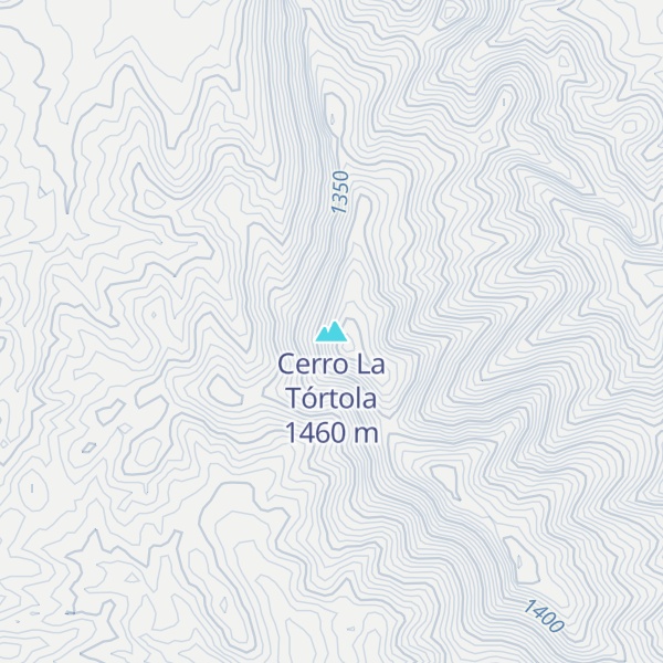 Map of Cerro La Tórtola