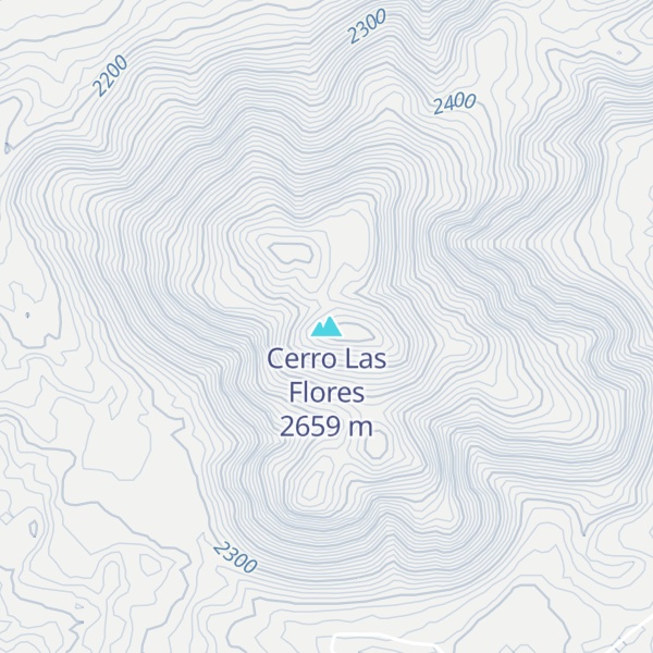 Map of Cerro Las Flores