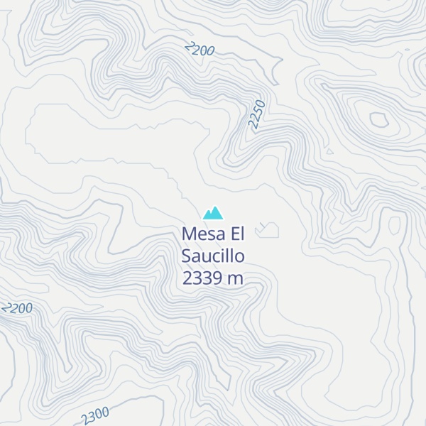 Map of Mesa El Saucillo