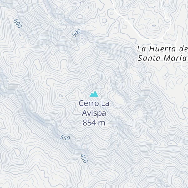 Map of Cerro La Avispa