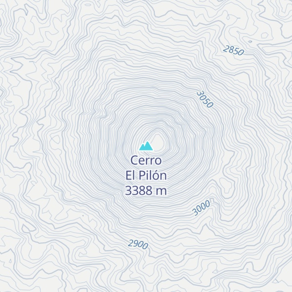 Map of Cerro El Pilón