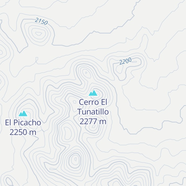 Map of Cerro El Tunatillo