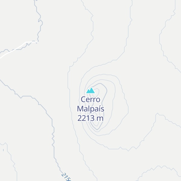 Map of Cerro Malpaís