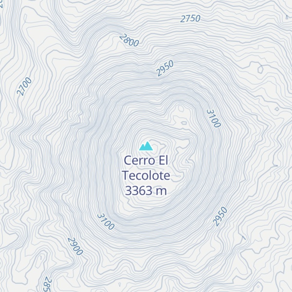 Map of Cerro El Tecolote