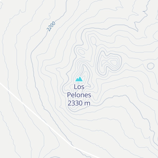 Map of Los Pelones