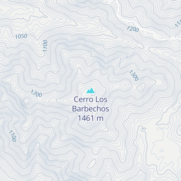 Map of Cerro Los Barbechos