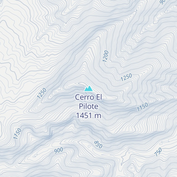 Map of Cerro El Pilote