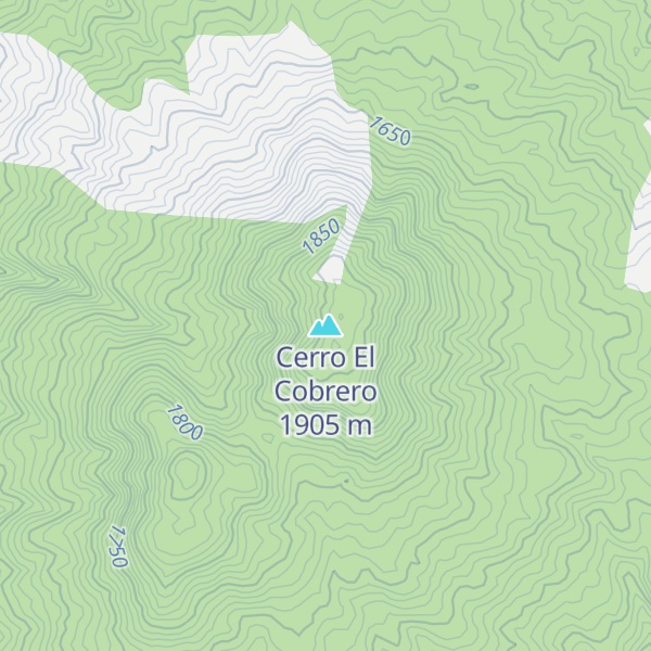 Map of Cerro El Cobrero