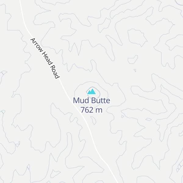 Map of Mud Butte