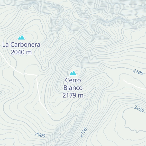 Map of Cerro Blanco