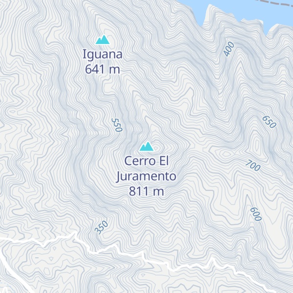 Map of Cerro El Juramento