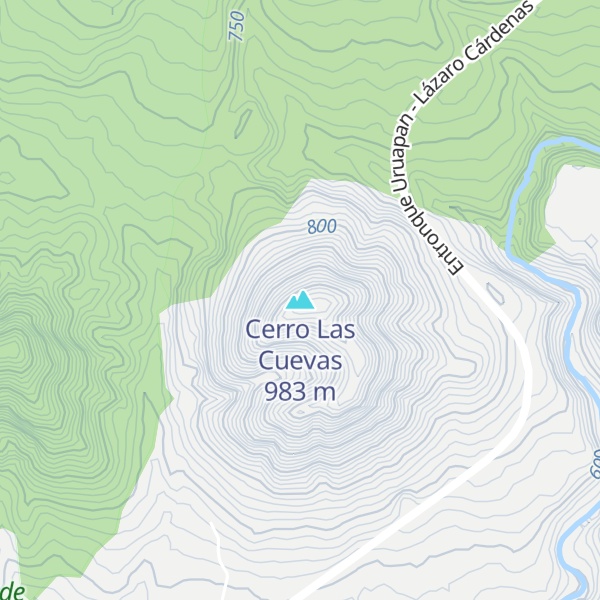 Map of Cerro Las Cuevas