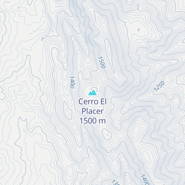 Map of Cerro El Placer