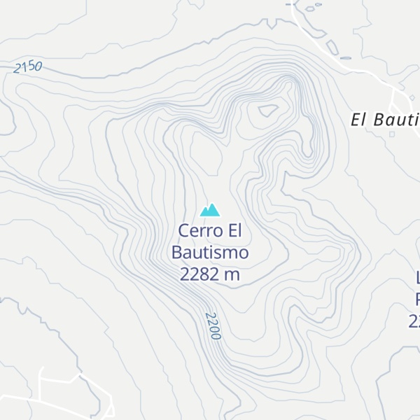 Map of Cerro El Bautismo