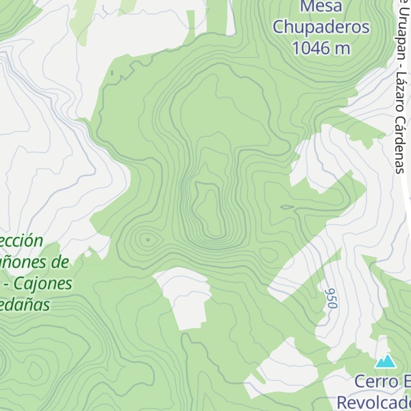 Map of Cerro La Cantera