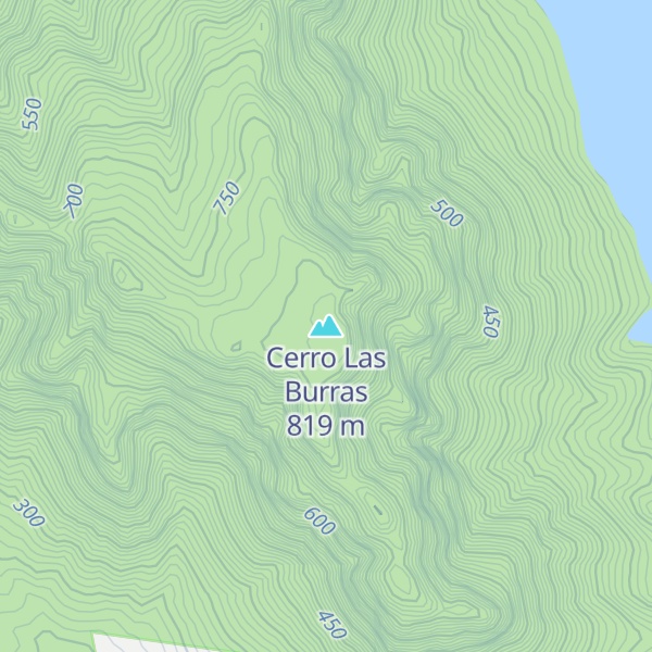 Map of Cerro Las Burras