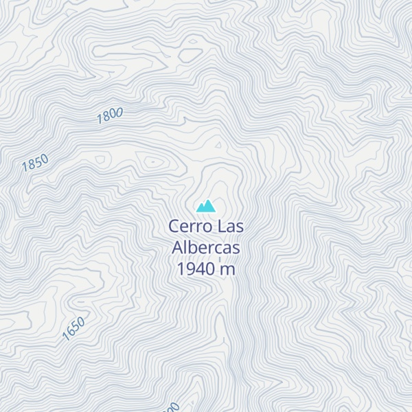 Map of Cerro Las Albercas