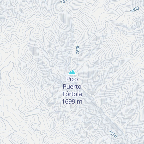Map of Pico Puerto Tórtola