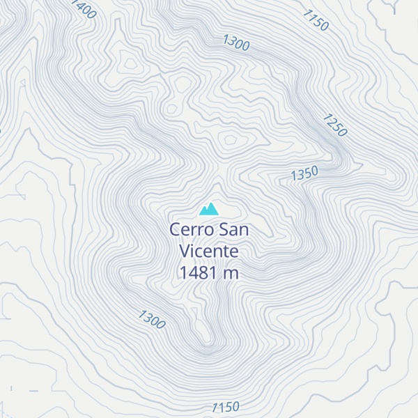 Map of Cerro San Vicente