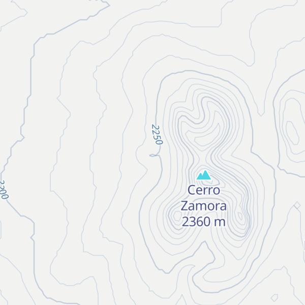 Map of Cerro Calvario
