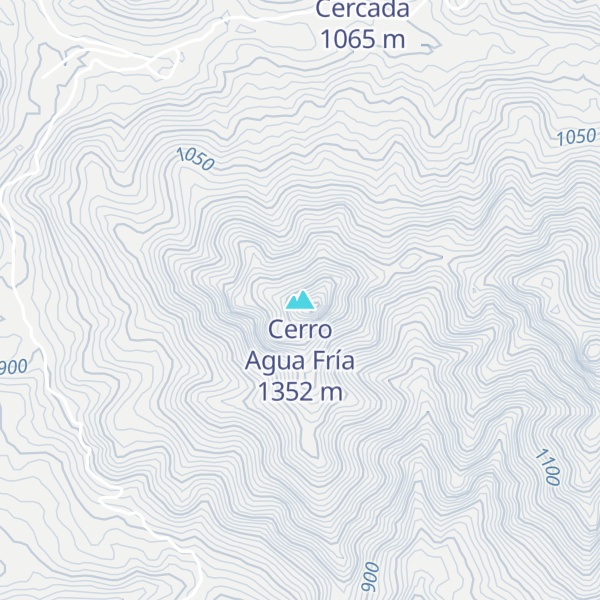 Map of Cerro Agua Fría