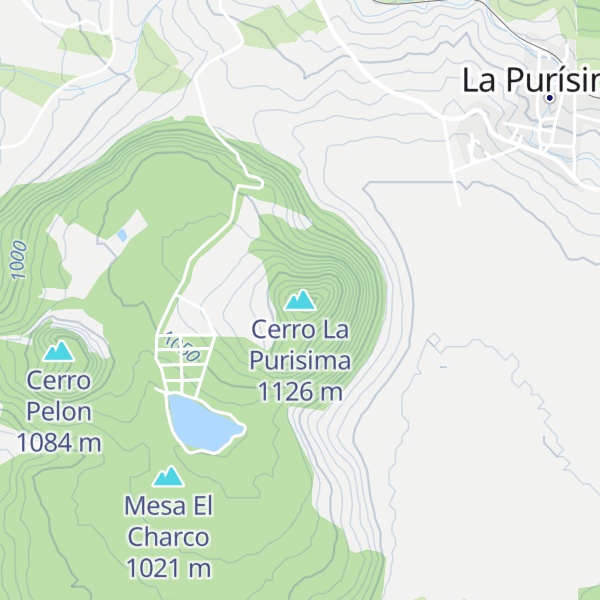 Map of Cerro La Purisima