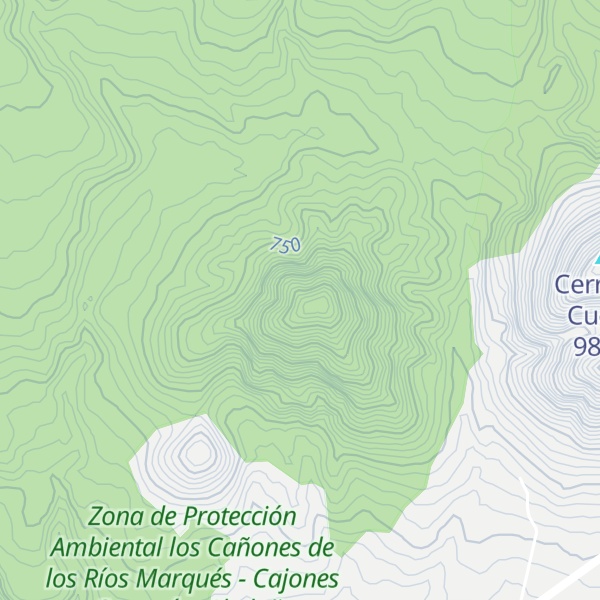 Map of Cerro El Venado
