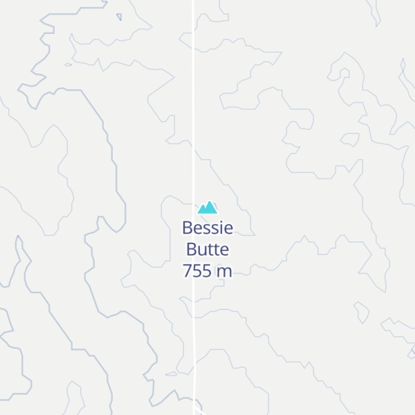 Map of Bessie Butte